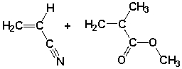 A polymer synthesized from the following monomers could have the form      