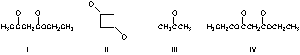 Which is the major product of the following series of reactions?     A)  I B)  II C)  III D)  IV