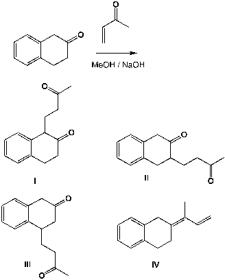 What is the major product of the following reaction?   A)  I B)  II C)  III D)  IV
