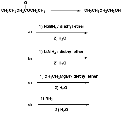 Which are the best conditions for the following reaction?   A)  I B)  II C)  III D)  IV