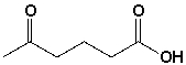 Which is the IUPAC name for the following compound?   A)  2-oxohexanoic acid B)  5-oxohexanoic acid C)  methyl butyroxo ketone D)  4-ketopentanoic acid