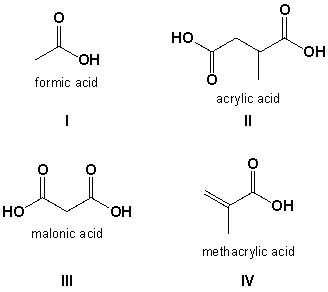 Which structures are correctly named?   A)  I, II B)  II, III C)  III, IV D)  II, IV