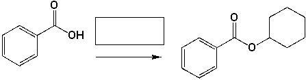 The reagents that complete the following reaction are,  