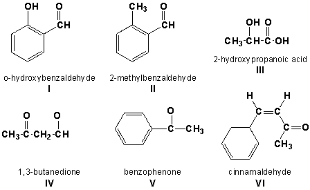Which compounds are named correctly?   A)  I, II, III B)  IV, V, VI C)  II, IV, V D)  III, IV, VI