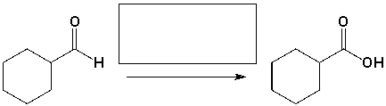 The reagents that complete the following reaction are  