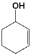The enol form of cyclohexanone is,  
