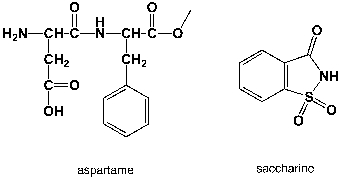 Which region in the IR spectrum could be used to distinguish between aspartame and saccharine?   A)  3000-3050 cm<sup>-1</sup> B)  1060-1100 cm<sup>-1</sup> C)  1440-1465 cm<sup>-1</sup> D)  2900-3000 cm<sup>-1</sup>