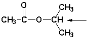 Which is the splitting pattern for the indicated hydrogen atom?   A)  septet B)  quartet C)  doublet D)  singlet