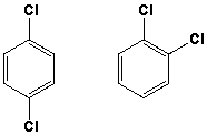 The compounds shown below can be distinguished by which <sup>1</sup>H-NMR characteristics?   I)  number of signals II)  splitting III)  integration IV)  chemical shift A)  I, III, IV B)  I, II, IV C)  I, II, III D)  II, III, IV