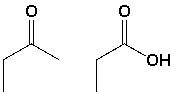 What region (cm<sup>-1</sup>) would best distinguish between the following structures?  