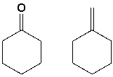 The ______________ cm<sup>-1</sup> region would best distinguish between the following structures.  