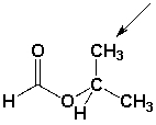 The integration of the signal that includes the indicated protons of isopropyl formate is 3.  