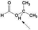 The splitting of the signal for the indicated protons of isopropyl formate is a septet.  