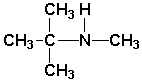 Which is the IUPAC name for the following structure?   A)  N-methyl-tert-butylamine B)  2,N-methyl-1,1-dimethylethylamine C)  2,N-dimethyl-2-propanamine D)  tert-butyl methyl amine