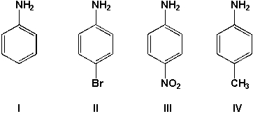 Which compound is the strongest base?   A)  I B)  II C)  III D)  IV