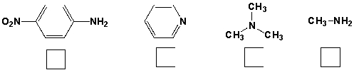 The order of decreasing basicity of the following amines is (1 is the most basic),   