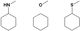 The strongest base in the following group is methylthiocyclohexane.   
