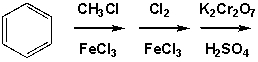 Which is the major product of the following reactions?   A)  para-chlorobenzoic acid B)  meta-chlorobenzoic acid C)  a mixture of para- and meta-chlorobenzoic acid D)  a mixture of ortho- and para-chlorobenzoic acid