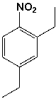 The name of the following structure is 2,4-diethylnitrobenzene.   