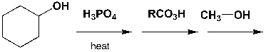 Which is the product of the following reaction?     A)  I B)  II C)  III D)  IV