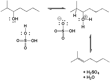 The reaction arrows (curved arrows) required to complete the following reaction mechanisms are,   