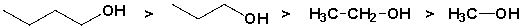 The following compounds are listed in decreasing order of solubility in water (highest first).   
