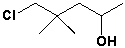 The following compound is named 1-chloro-2,2-dimethyl-4-pentanol.   