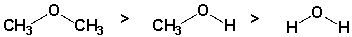The following compounds are listed in decreasing boiling point order (highest first).   