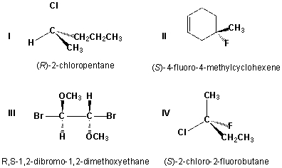 Which of the following structures have the correct IUPAC names?   A)  I, II B)  III, IV C)  I, III D)  II, IV