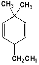 Which is the IUPAC name for the following compound?   A)  1,1-dimethyl-4-ethyl-2,5-cyclohexadiene B)  1-ethyl-4,4-dimethyl-2,5-cyclohexadiene C)  3-ethyl-6,6-dimethyl-1,4-cyclohexadiene D)  6-ethyl-3,3-dimethyl-1,4-cyclohexadiene