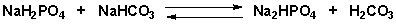 Complete the following reaction scheme with the appropriate equilibrium arrow (indicating the higher concentrations at equilibrium).   