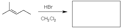 Complete the following reaction by providing the major product.  