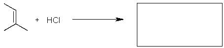 Draw the intermediate of the following reaction.  
