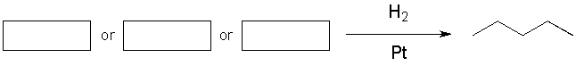 Complete the following reaction by providing the starting materials. Both starting materials have the same molecular formula.    Draw all three structures in the field below.