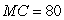 <strong>A monopolist faces inverse demand and has constant marginal cost . If this monopolist engages in first-degree price discrimination, total output will equal:</strong> A)20 units B)40 units C)60 units D)80 units
