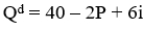 <strong>Consider the demand curve . If the value of r falls, the demand curve will</strong> A)shift to the left B)shift to the right C)remain unchanged D)rotate along the quantity axis