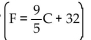 Solve. -In order for a chemical reaction to take place, the Fahrenheit temperature F of the reagents must be at least 184.81° F. At what Celsius temperatures C will the reaction occur?   A)    B)    C)    D)   