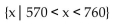 Solve. -Assume that the mathematical model C(x)  = 18x + 170 represents the cost C, in hundreds of dollars, for a certain manufacturer to produce x items. How many items x can be manufactured while keeping costs between Between $665,000 and $989,000? A)    B)    C)    D)   