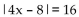 Solve. -  A)  -6, 2 B)  - 2, 6 C)  -6, - 2 D)  6
