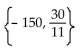 Solve. -  A)    B)    C)  - 10 D)  - 150