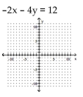 Find the intercepts and then graph the line. -  A)    B)    C)    D)   