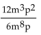 Simplify. -  A)    B)    C)    D)  2mp