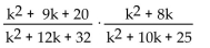 Multiply and, if possible, simplify. -  A)    B)    C)    D)   