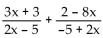 Add. Simplify, if possible. -  A)    B)    C)    D)   