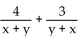Add. Simplify, if possible. -  A)    B)    C)    D)   