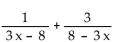 Add. Simplify, if possible. -  A)    B)    C)    D)   