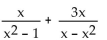 Add. Simplify, if possible. -  A)    B)    C)    D)   