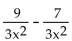 Subtract. Simplify, if possible. -  A)    B)    C)    D)  2