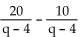 Subtract. Simplify, if possible. -  A)    B)    C)    D)   