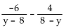 Subtract. Simplify, if possible. -  A)    B)    C)    D)   